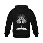 "Floating Lotus" Zip Up Hoodie