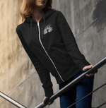 "Floating Lotus" Zip Up Hoodie