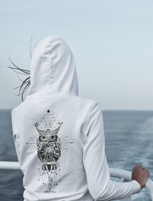 Women's owl hoodie outlet