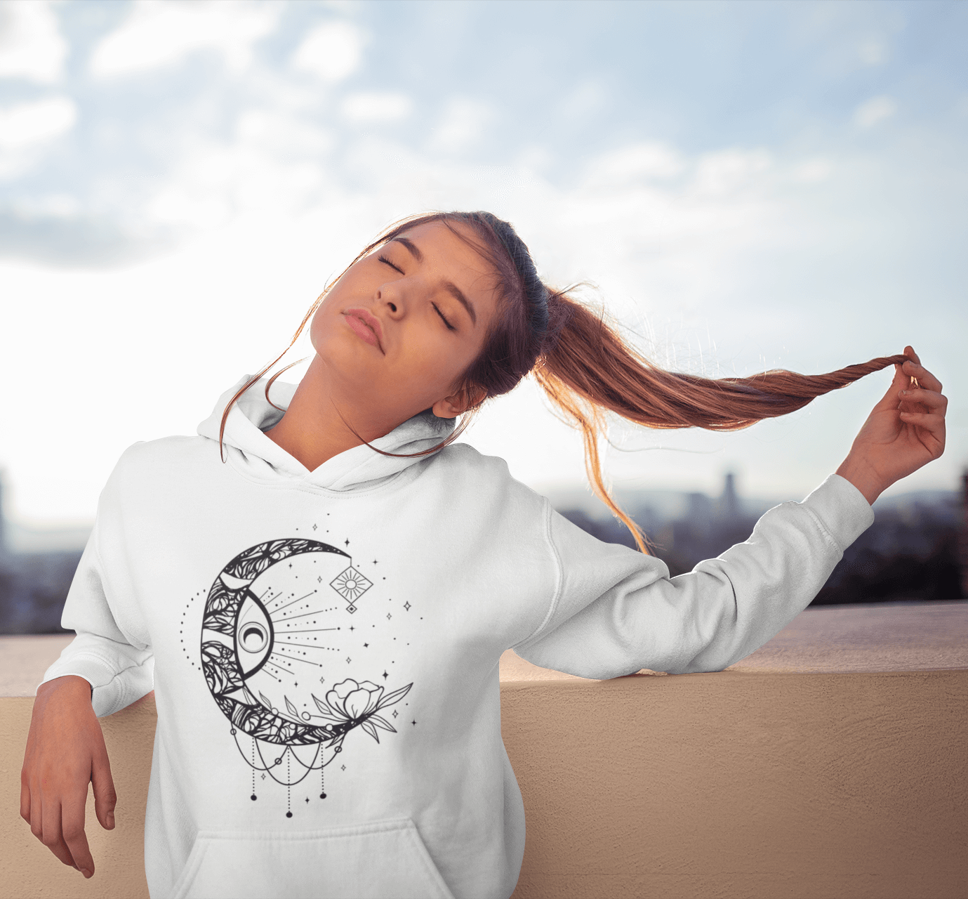 Sun and 2025 moon hoodie